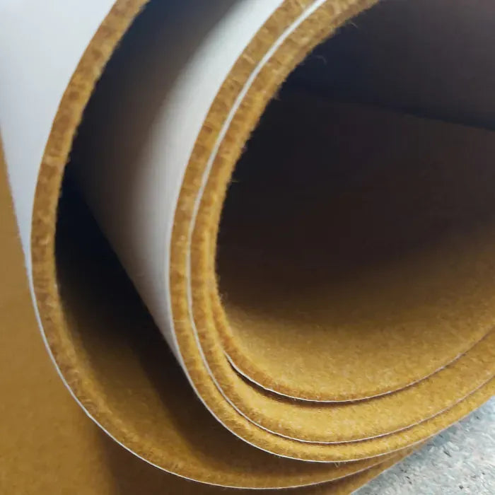 KHAKI Plain Acoustic Wallpaper - 90% Wool-fluffo-DecorMania-eu